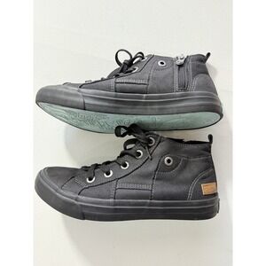 Earth Origins Women's Black High Top Sneakers Zip Lace Up Comfort Shoes Sz 7.5